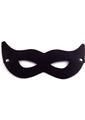 Rouge Smooth Leather Cat Eye Mask - Black