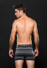 Seamless Trunk Gray Stripes W Logo