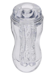 Selopa Stroke Of Luck Masturbator with Vibrating C-Ring - Clear