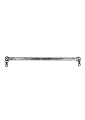 Sex and Mischief Lace Spreader Bar - Black/Silver