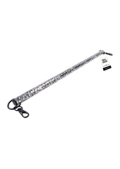 Sex and Mischief Lace Spreader Bar - Black/Silver
