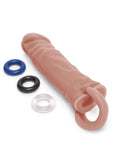 Size Up Silicone Realistic Penis Extender with Ball Loop