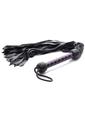 Strict Leather Purple and Black Handle Deerskin Flogger