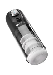 Svibe Ikon Spark Rechargeable Thrusting Rotating Masturbator - Black/Clear