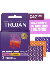 Trojan Pleasure Pack Condoms (3ct