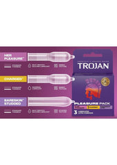 Trojan Pleasure Pack Condoms (3ct