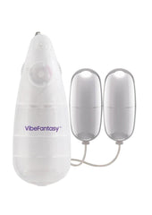 Vibefantasy Double Silver Bullet with Remote Control - Frost/Silver