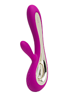 Vive Chou Rechargeable Silicone G-Spot Rabbit and Clitoral Stimulator - Pink