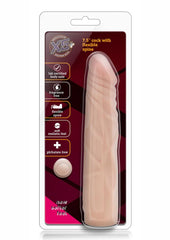 X5 Plus Cock with Flexible Spine - Flesh/Vanilla - 7.5in