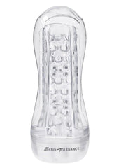 Zero Tolerance Casual Encounter Beaded Pussy Stroker with Vibrating C-Ring - Clear