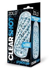 ZOLO Hand Stroker Clear Shot Stroker - Clear