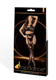 2pc Crop Top and Garter Hose