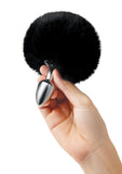 3fluffy Bunny Metal Plug W/ Black Tail