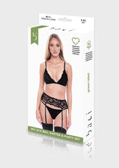 3pc Eco Bra, Garter and Panty