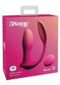 3Some Double Ecstasy Silicone Rechargeable Vibrator with Remote Control