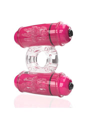4b Double Wammy Silicone Rechargeable Dual Vibrating Couples Cock Ring