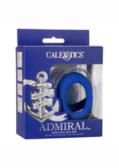 Admiral Cock and Ball Silicone Dual Ring - Blue