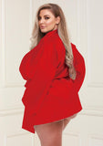 All Satin Robe - Red - Queen