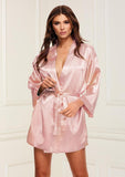 All Satin Robe - Gold/Rose Gold - One Size