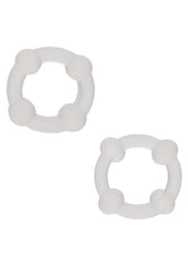 Alpha Liquid Silicone Double Stacker Rings - Clear