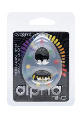 Alpha Liquid Silicone Dual Party Ring - Multicolor