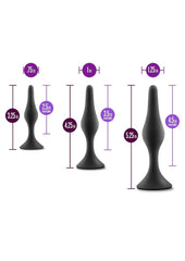 Anal Adventures Platinum Silicone Beginner Plug Kit