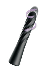 Anal Fantasy Elite Twist Ecstasy Rechargeable Silicone Rotating Anal Massager - Black/Purple