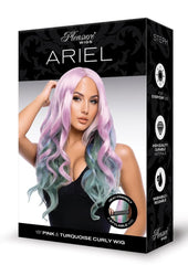 Ariel Premium Stylable Wig-Pink/Turq