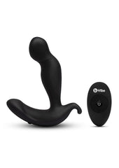 B-Vibe 360 Plug Rechargeable Silicone Rotating and Vibrating Kwith Remote Anal Plug - Black