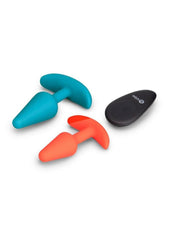 B-Vibe Butties Silicone Anal Training Set with Remote Control