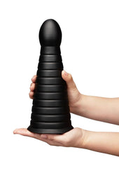 B-Vibe Cone Tapered and Ribbed Dildo with Suction Cup