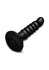 B-Vibe Krush Curved and Ribbed Dildo with Suction Cup