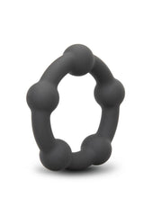B-Vibe Snug Ring Orbit Nubby Silicone Cock Ring - Black