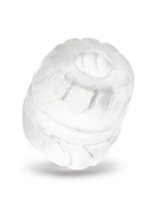 B-Vibe Stretch Tech Barrel Ultra Stretchy Cock Ring - Clear