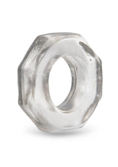 B-Vibe Stretch Tech Bolt Ultra Stretchy Cock Ring - Clear