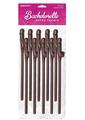 Bachelorette Party Favors Dicky Sipping Straws - Chocolate