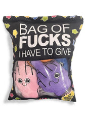 Bag Of Fucks I Have to Give Plushy Pillow with 5 Fingers
