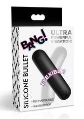 Bang! Bg Flexible Rechargeable Silicone Bullet - Black