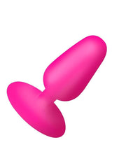 Bang! Flexible Vibrating Silicone Rechargeable Butt Plug - Pink