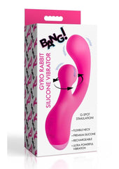 Bang! Gyro Rabbit Rechargeable Silicone Vibrator - Pink