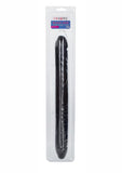 Black Veined Double Dildo - Black - 18in