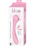 Blaze Bendable Suction Rechargeable Silicone Massager - Pink