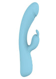 Blaze Heat Up Bunny Rechargeable Silicone Vibrator - Blue