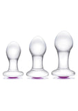 Bling Bling Glass Anal Training Kit - Clear - 3 Piece