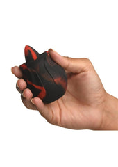 Bloomgasm Black Kiss Rimming Rose Rechargeable Silicone Clitoral Vibrator