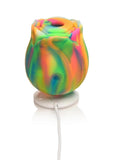 Bloomgasm Glow Rose Rechargeable Silicone Glow In The Dark Rose Clit Stimulator