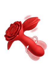 Bloomgasm Gyrarose Gyrating Rechargeable Silicone Vibrator - Red