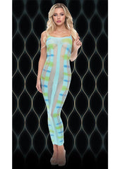 Blue Horizon Maxi Dress - Blue/Green - One Size