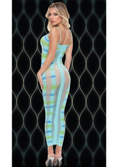 Blue Horizon Maxi Dress - Blue/Green - One Size