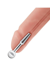 Blue Line Peephole Penis Plug - Stainless